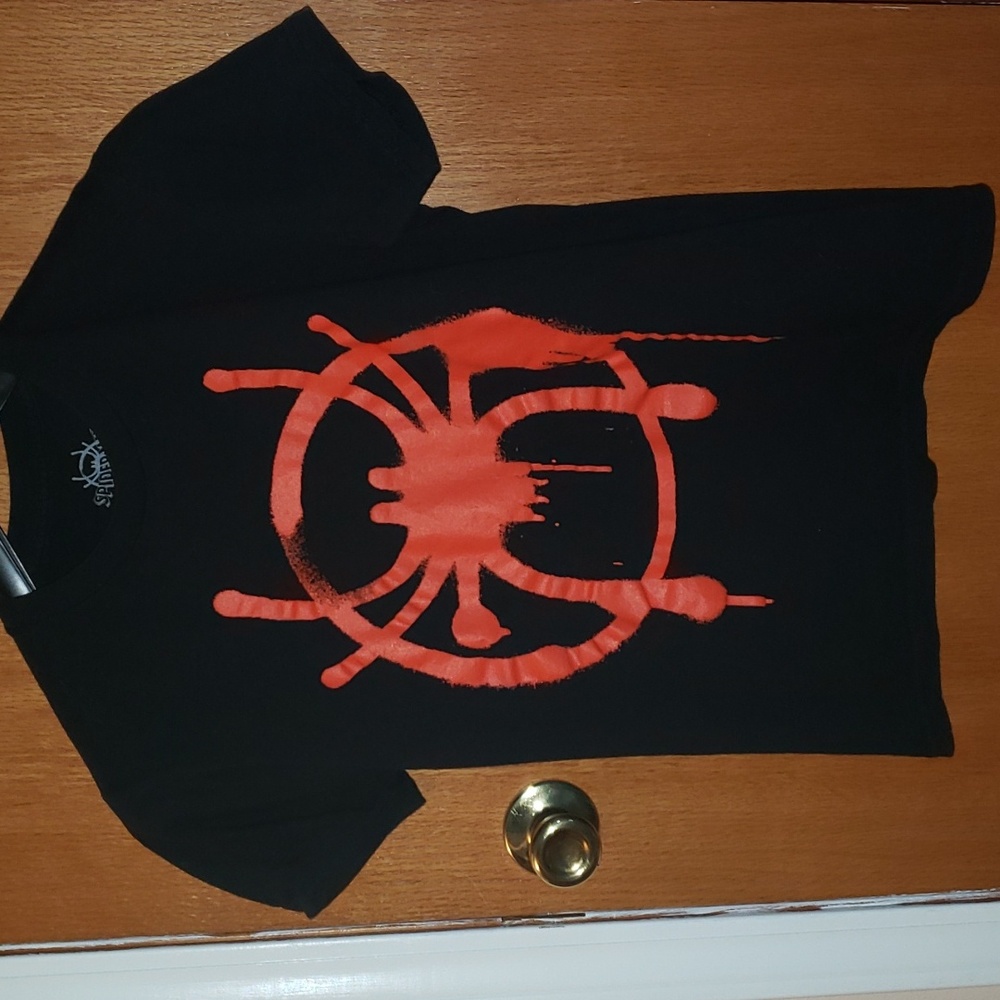 Men's Spiderman Tee - Black / Red - Size XS (B3)